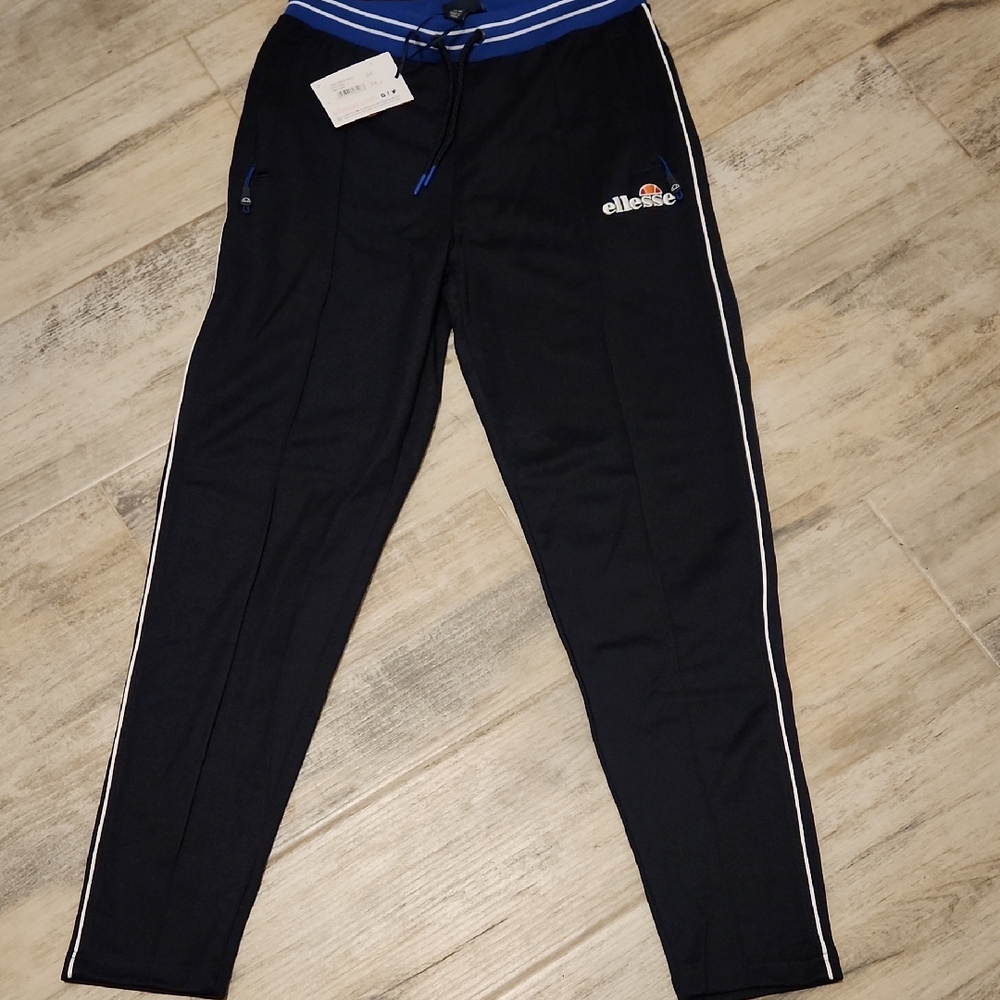 Ellesse Men's Navy Joggers with Blue Accents